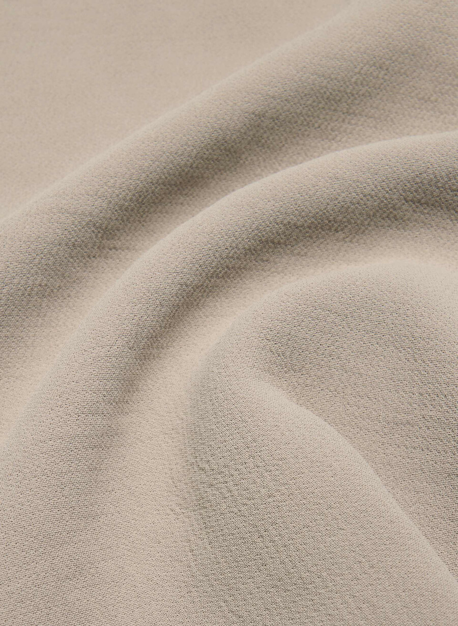 klassisk minikjol - crepette nomad taupe