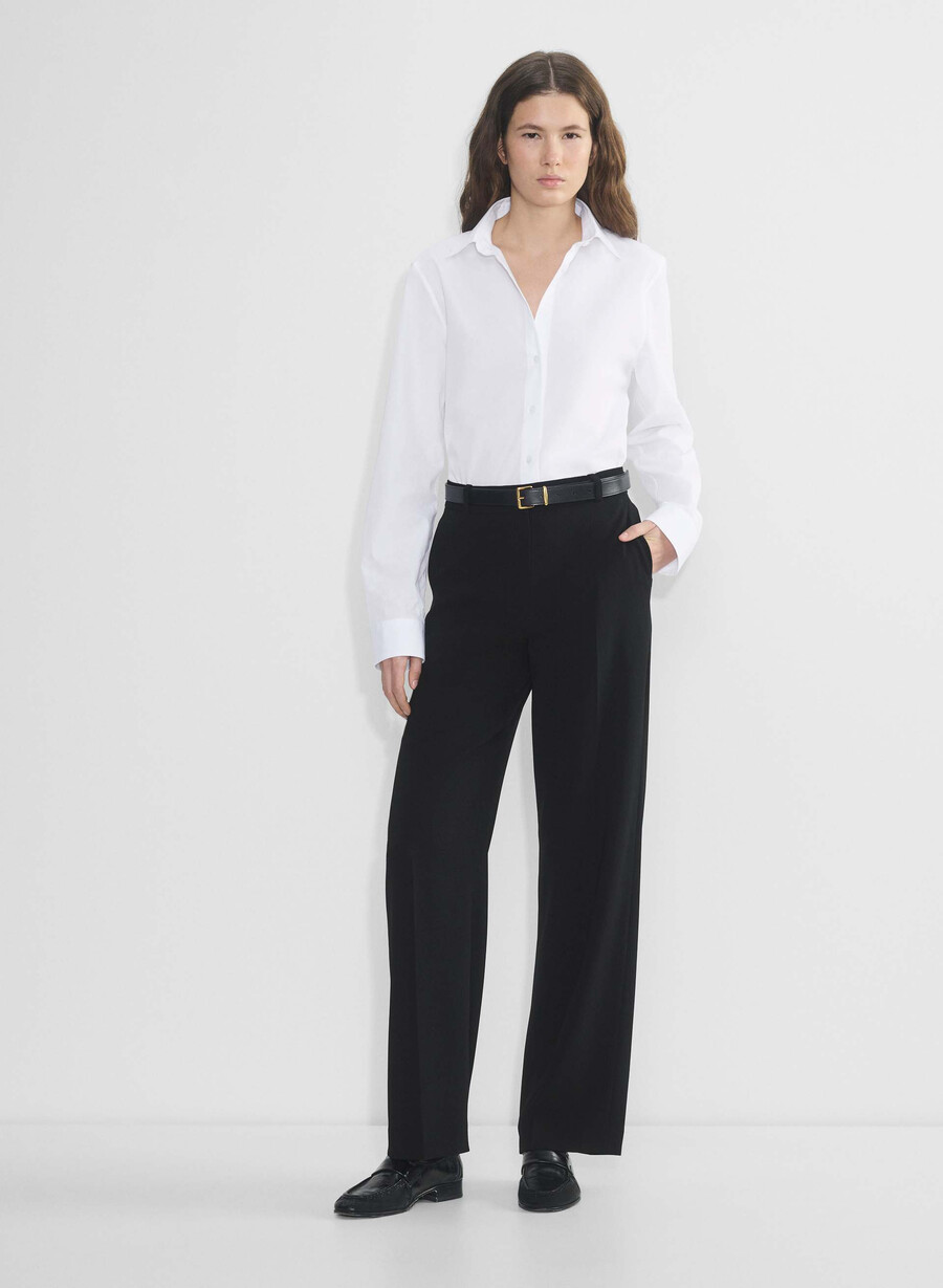 agency byxa - mirror crepe svart