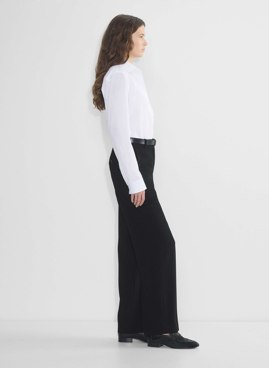 agency byxa - mirror crepe svart