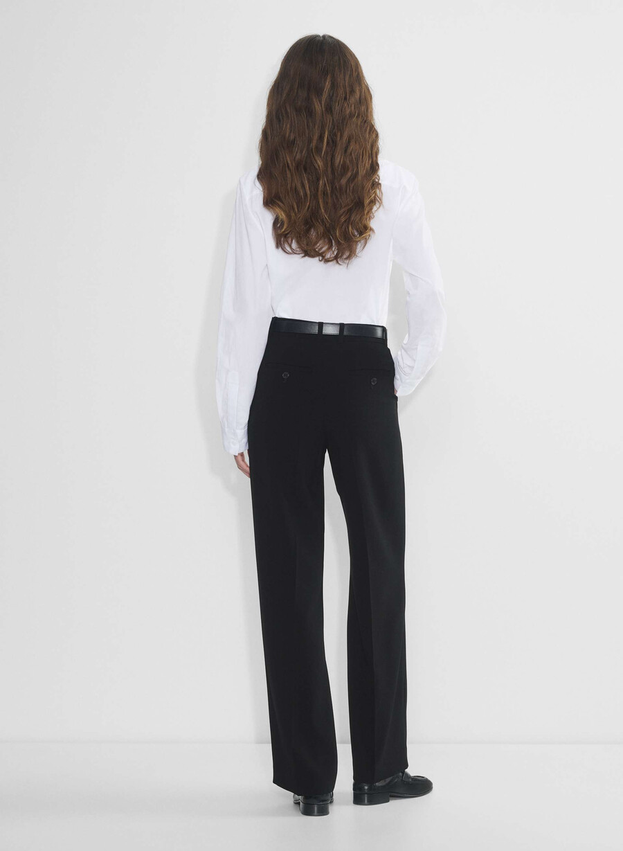 agency byxa - mirror crepe svart