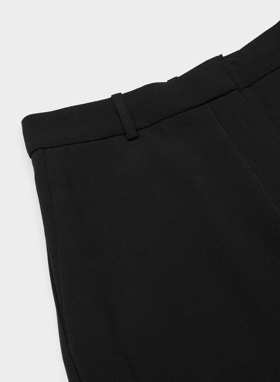 agency byxa - mirror crepe svart