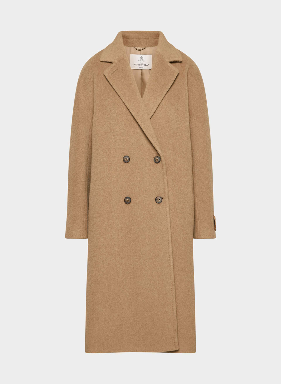 slouch-kappan ny - Återkamelull cocoa sand