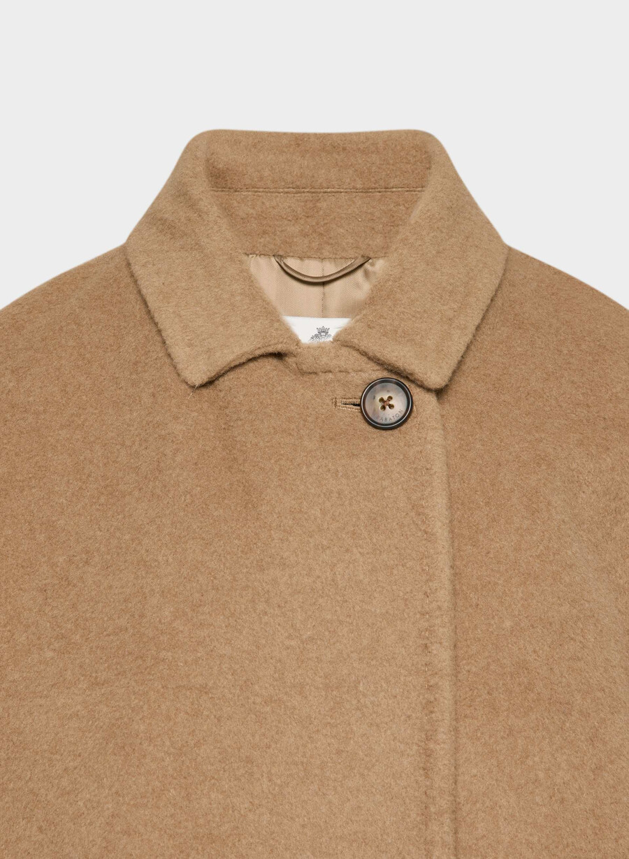 slouch-kappan ny - Återkamelull cocoa sand