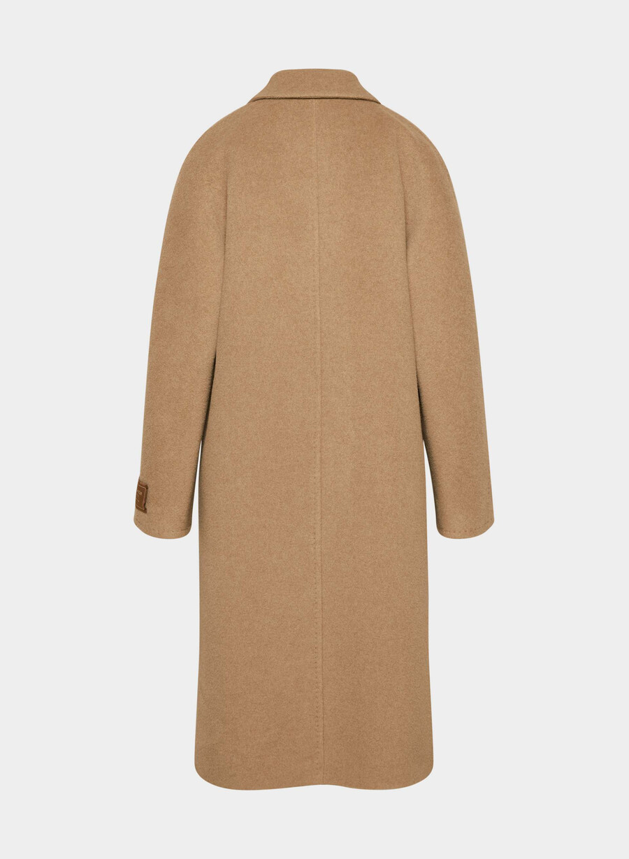 slouch-kappan ny - Återkamelull cocoa sand