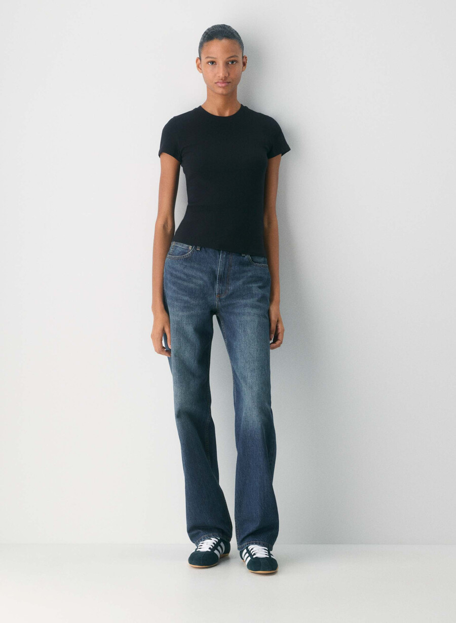 homestretch rib tune t-shirt svart