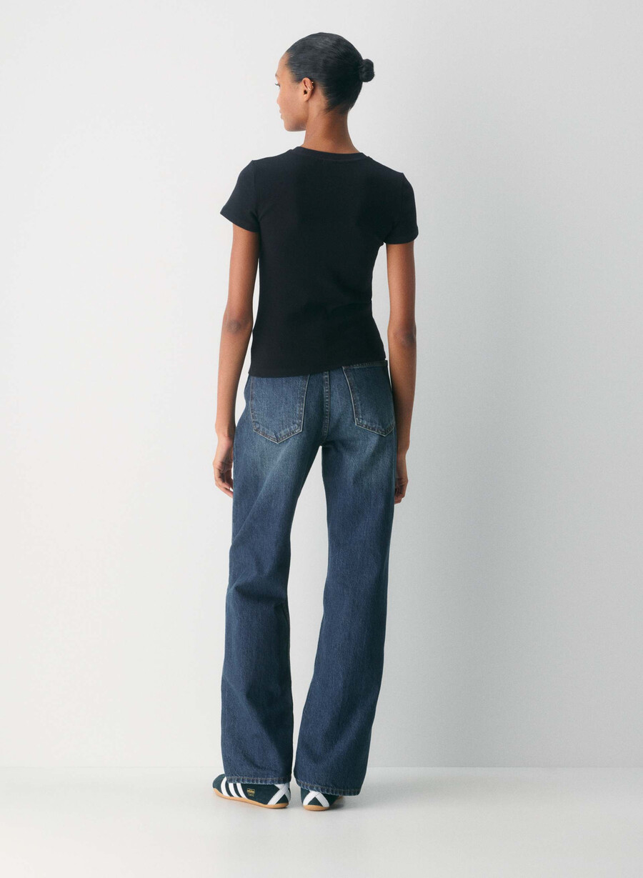 homestretch rib tune t-shirt svart