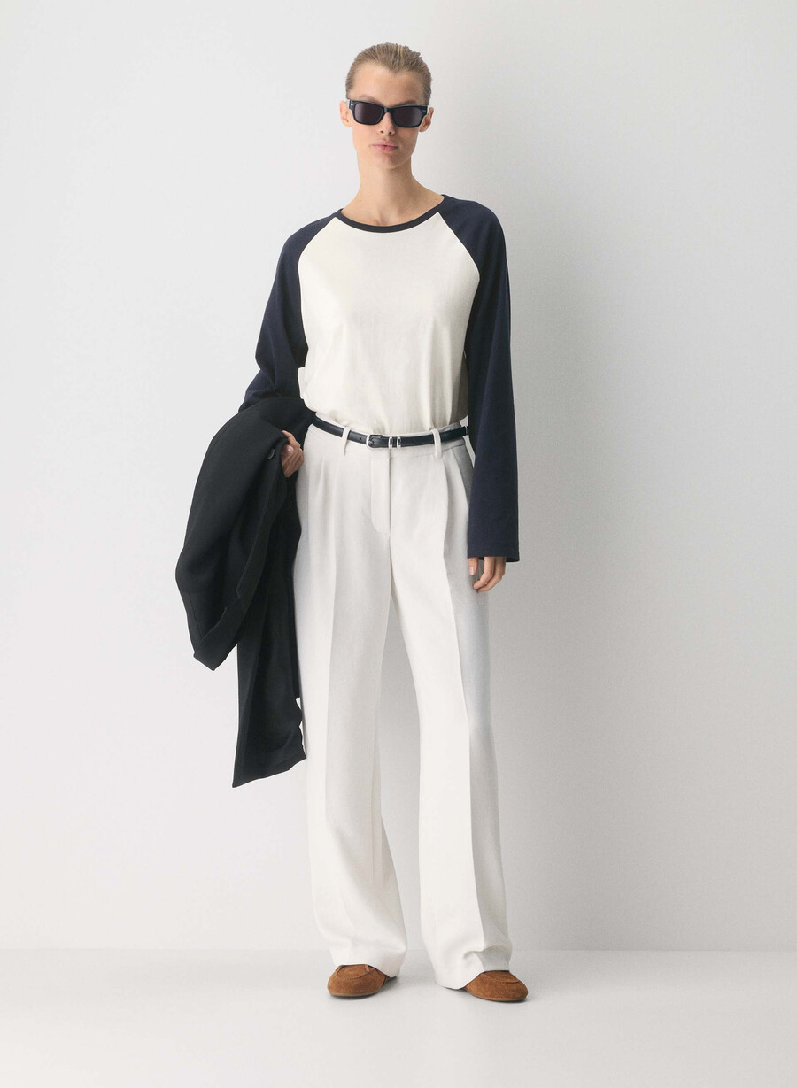 the effortless pant lo-rise - crepette ljus bjÖrk