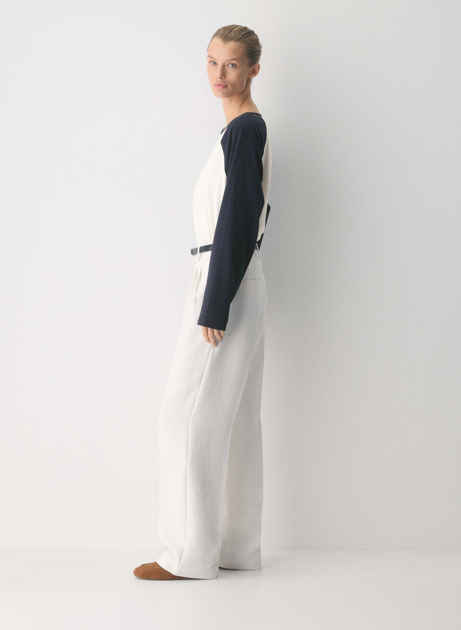 the effortless pant lo-rise - crepette ljus bjÖrk