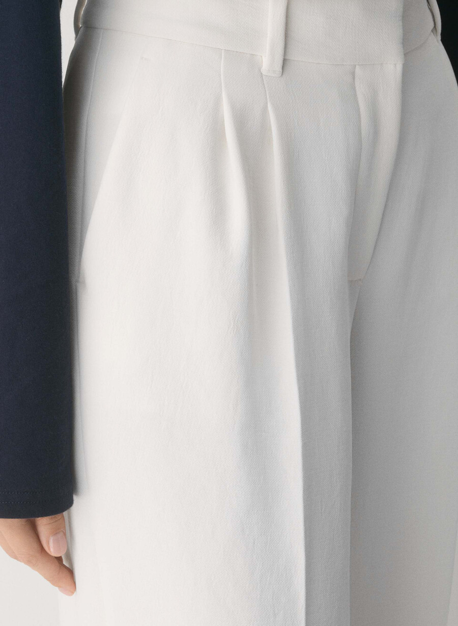 the effortless pant lo-rise - crepette ljus bjÖrk