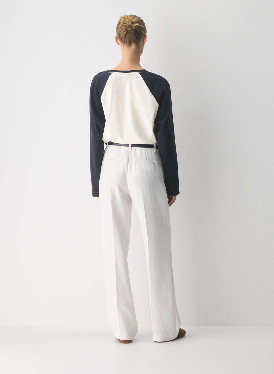 the effortless pant lo-rise - crepette ljus bjÖrk