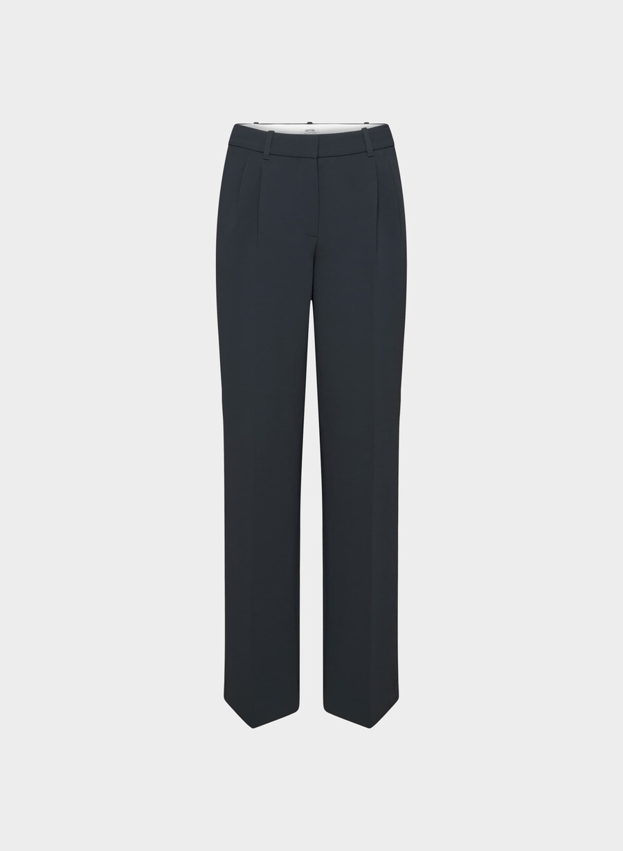 the effortless pant lo-rise - crepette mÖrk nattsblÅ