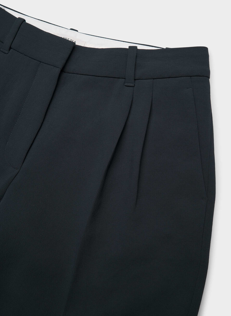 the effortless pant lo-rise - crepette mÖrk nattsblÅ