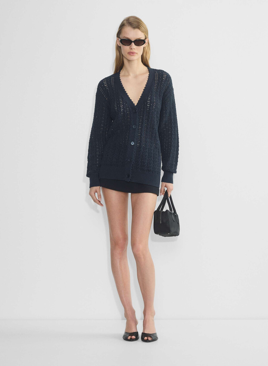 reverence cardigan mörk natt marinblå