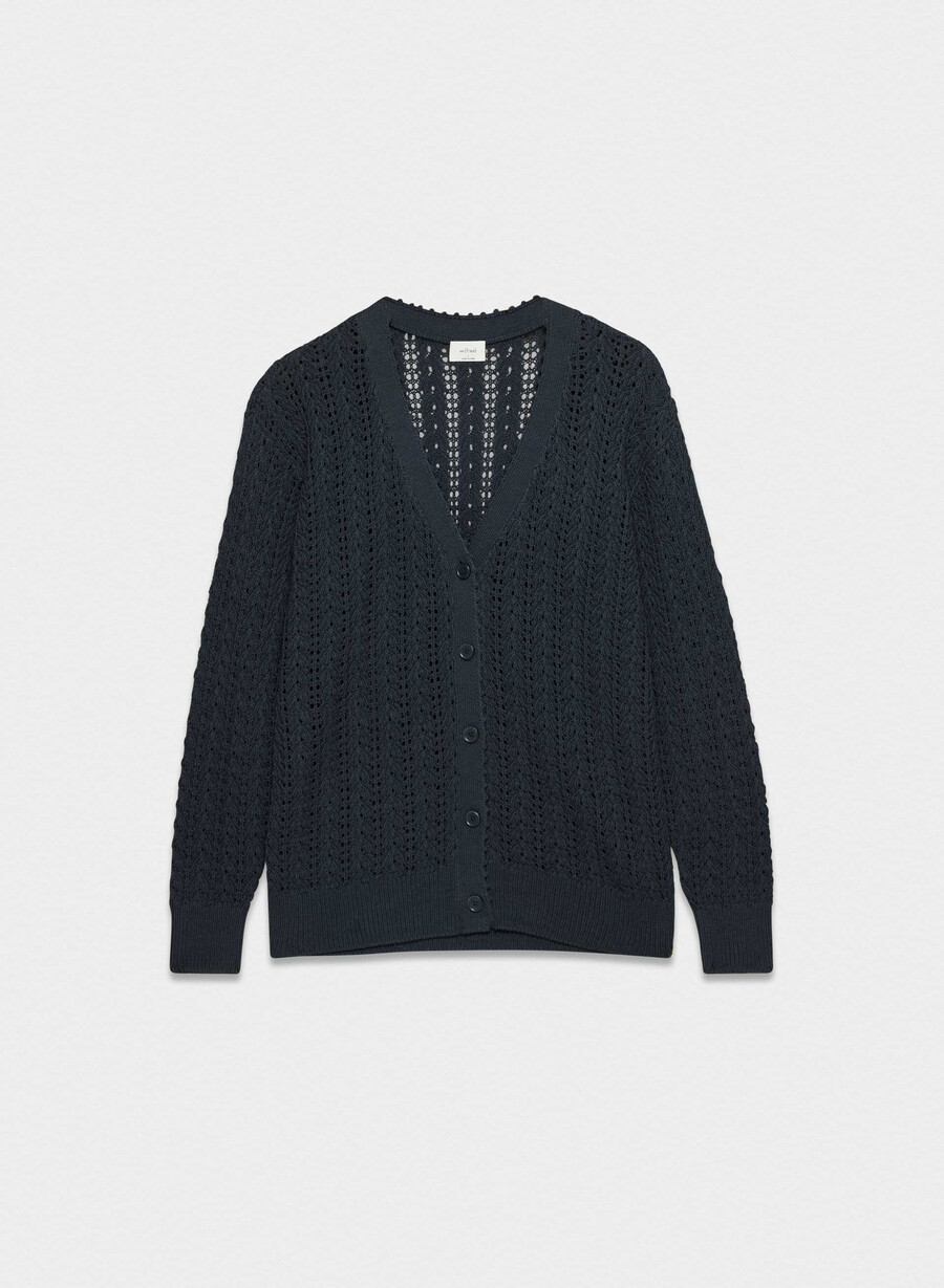 reverence cardigan mörk natt marinblå