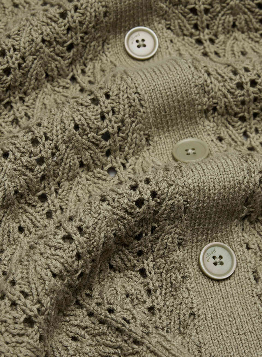 reverence cardigan soltorkad oliv
