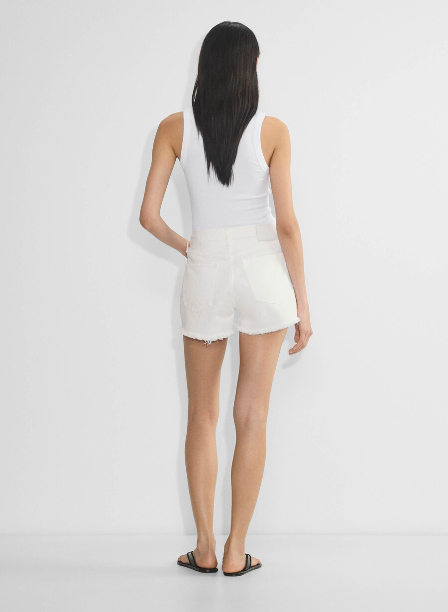 denim forum ex-pojkvännen högmidja jeansshorts en liten vit lÖgn