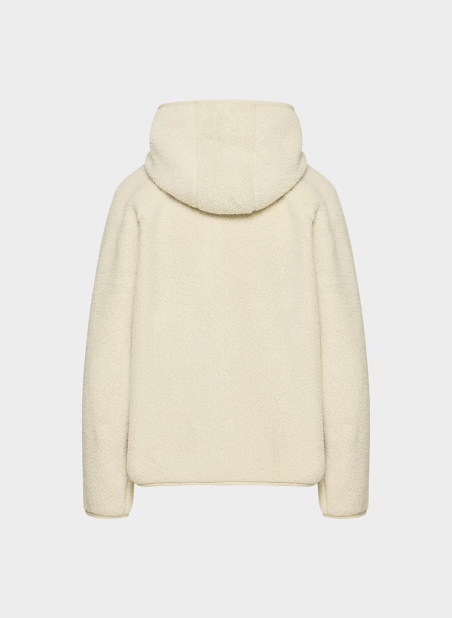 polartec thermal pro raglan zip hoodie mikra brun