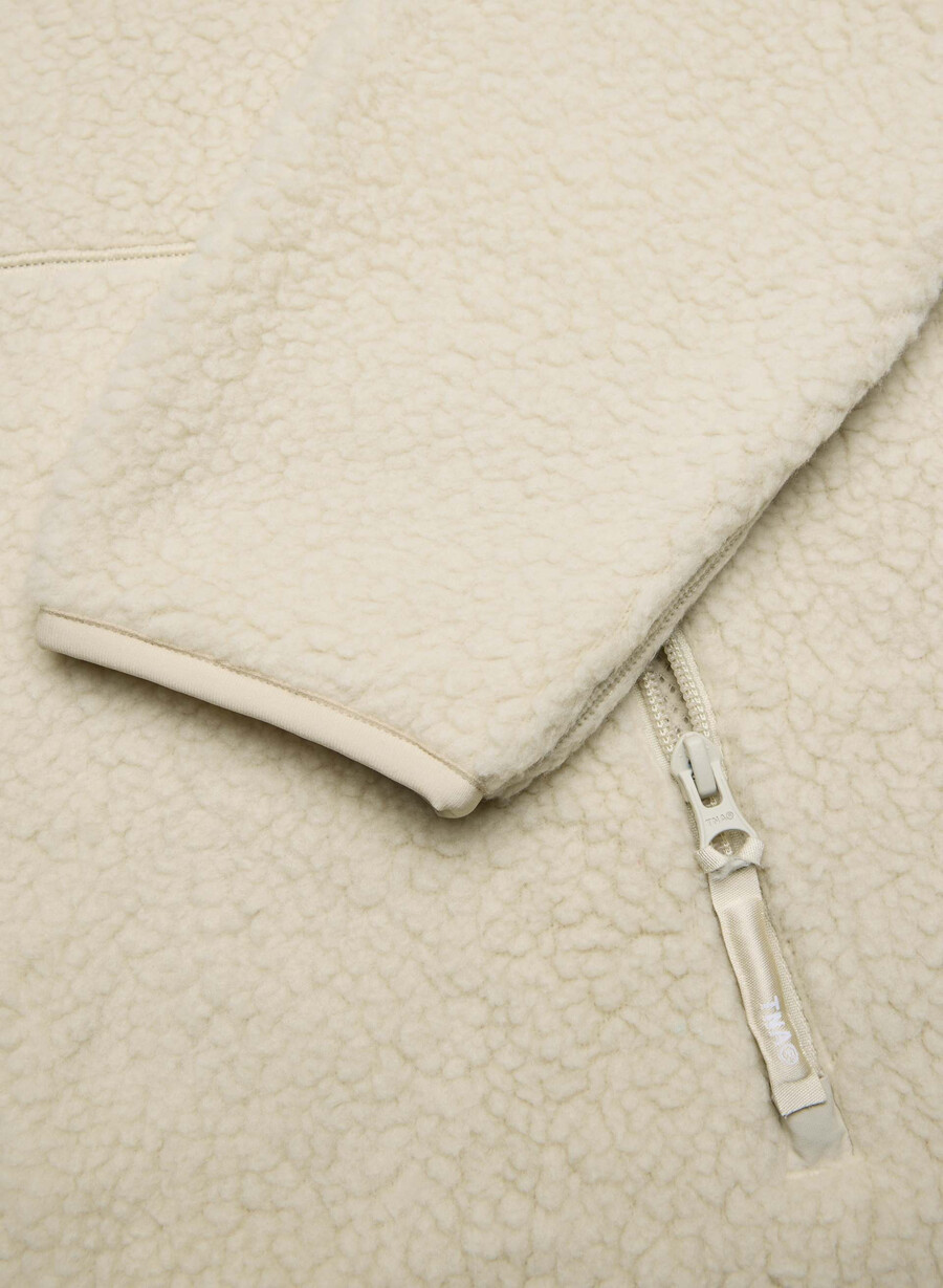 polartec thermal pro raglan zip hoodie mikra brun