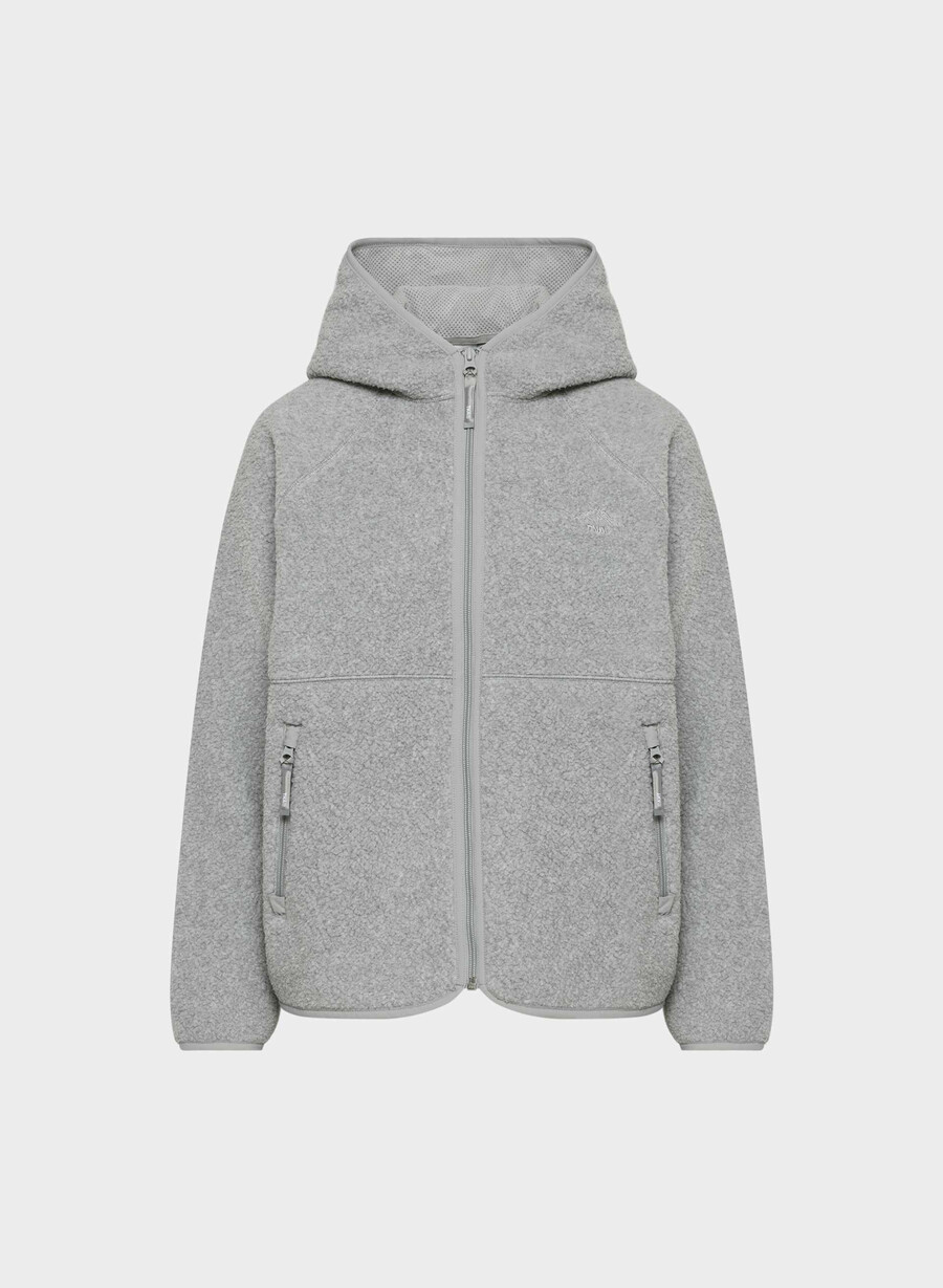 polartec thermal pro raglan zip hoodie med dragkedja ljunggrön