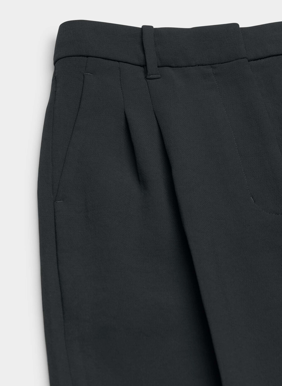 the effortless pant wider - crepette svart