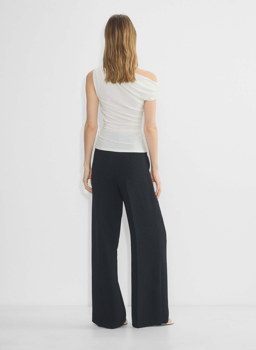 the effortless pant wider - crepette svart