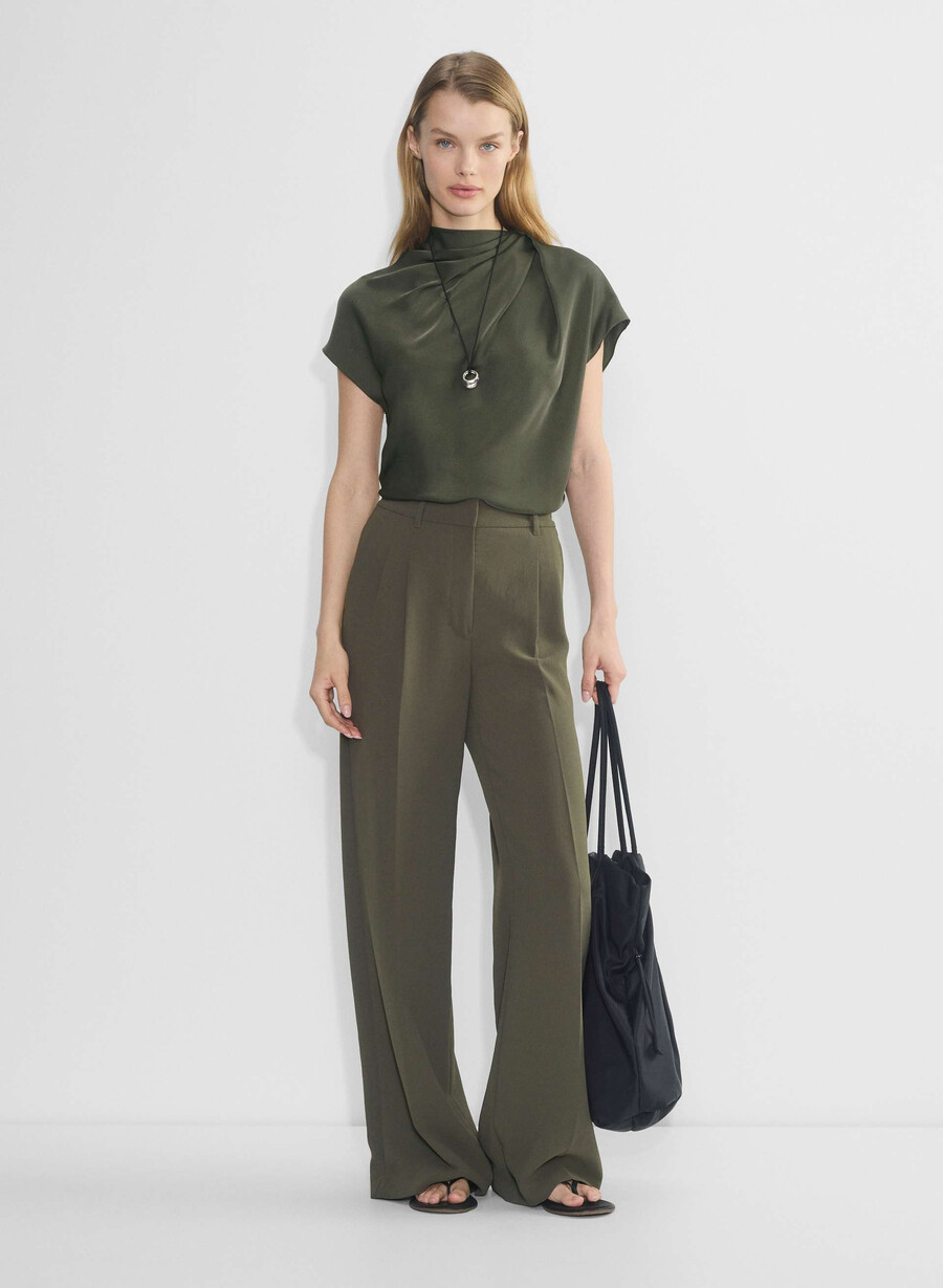 the effortless pant wider - crepette mÖrkoliv