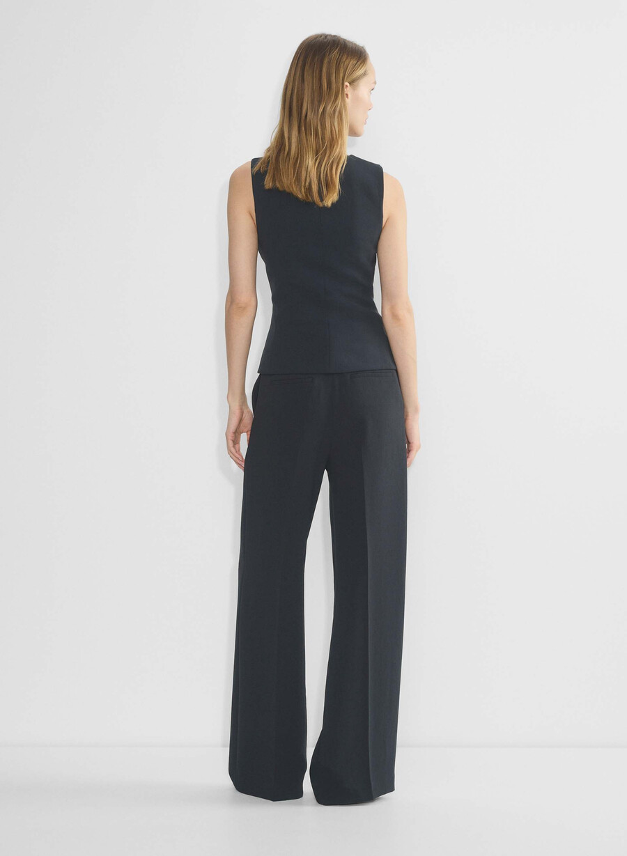 the effortless pant wider - crepette dark nat navy