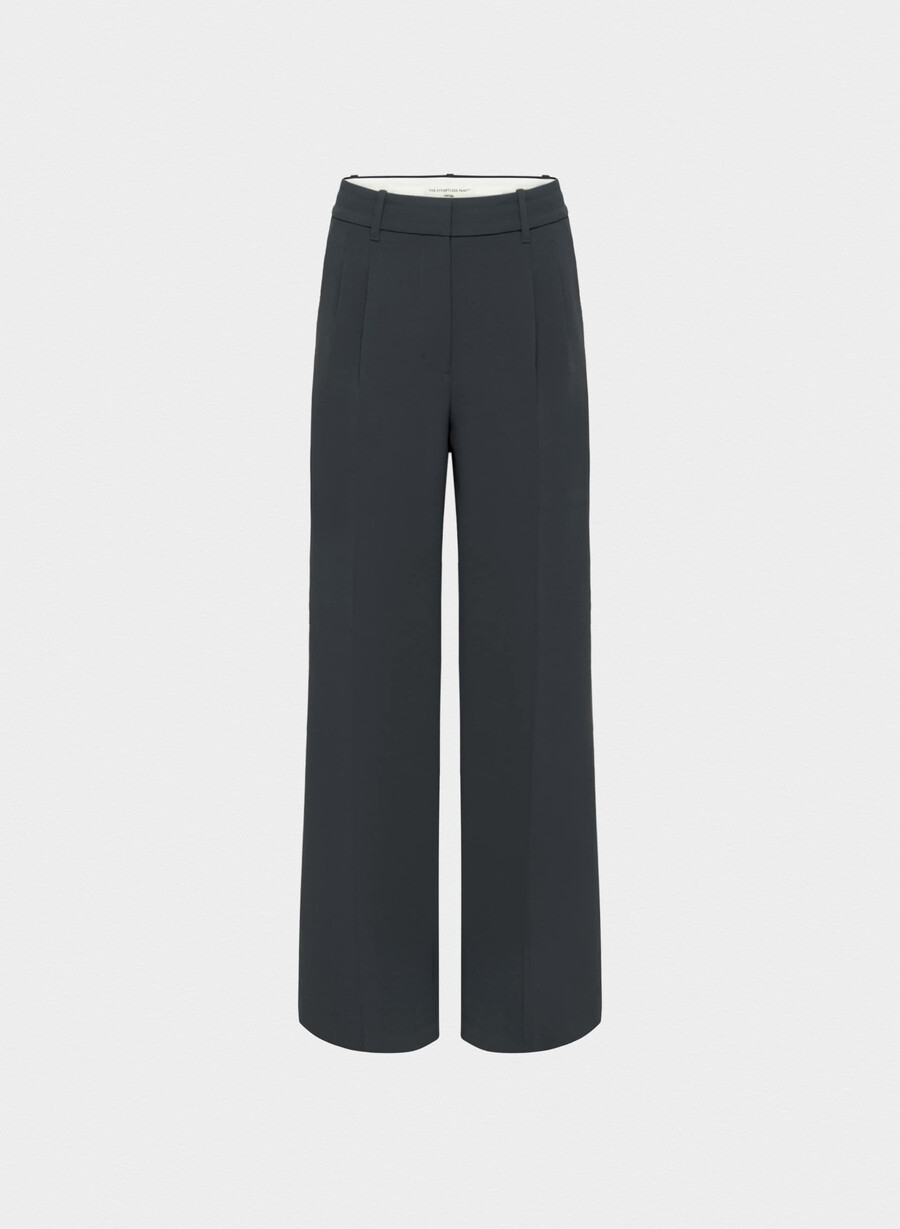 the effortless pant wider - crepette dark nat navy