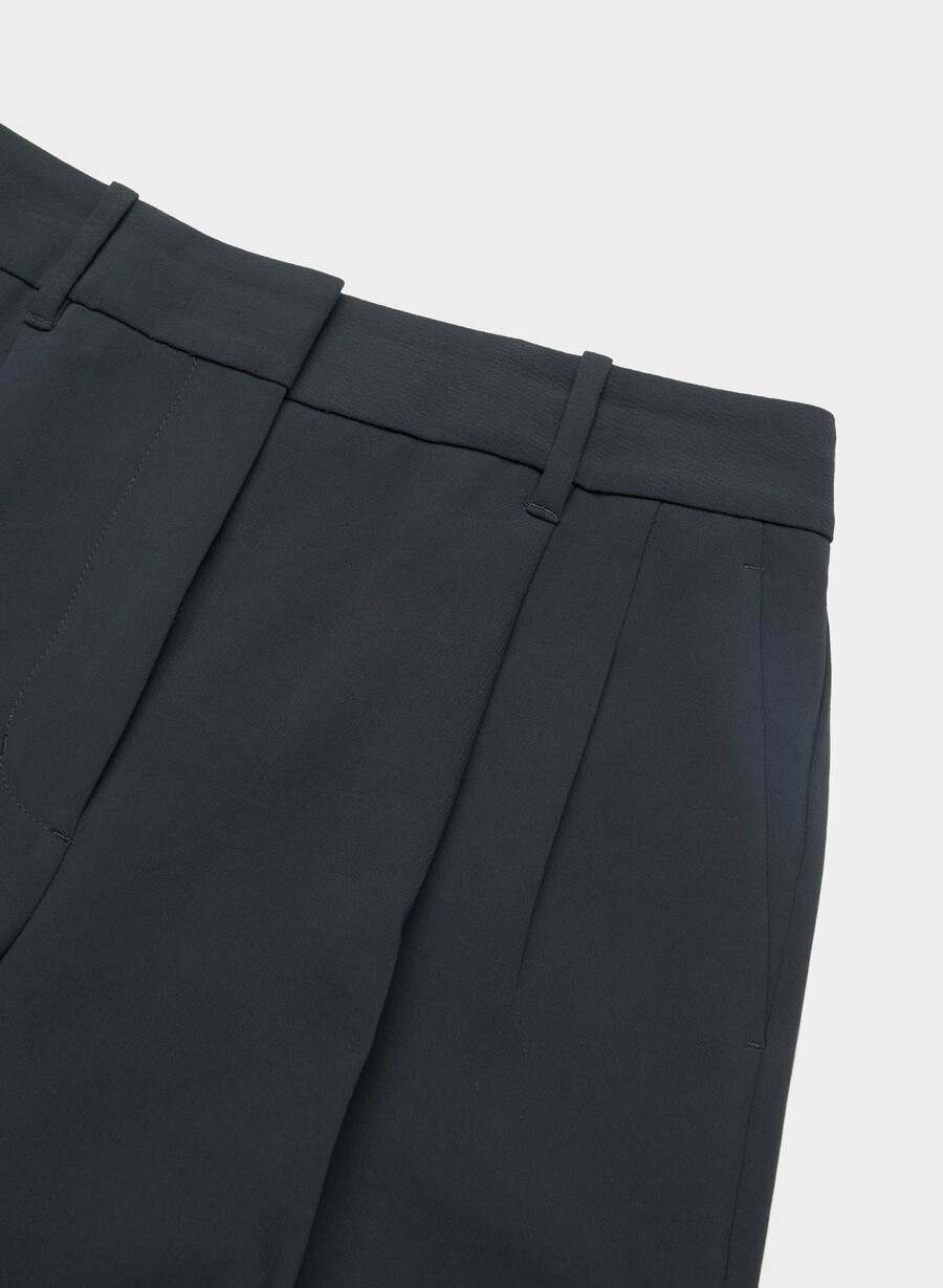 the effortless pant wider - crepette dark nat navy