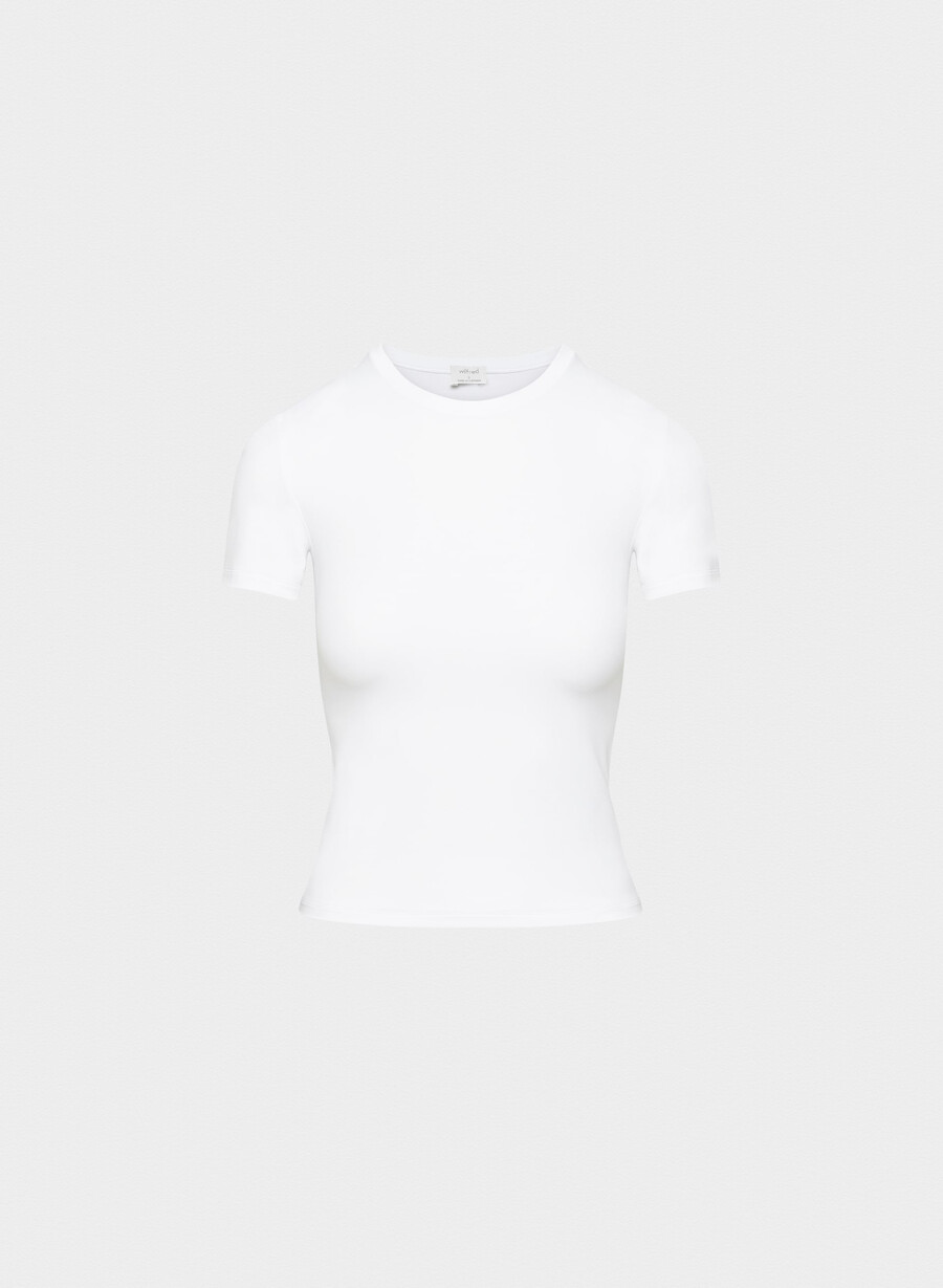 retouch emmer t-shirt ljusvit