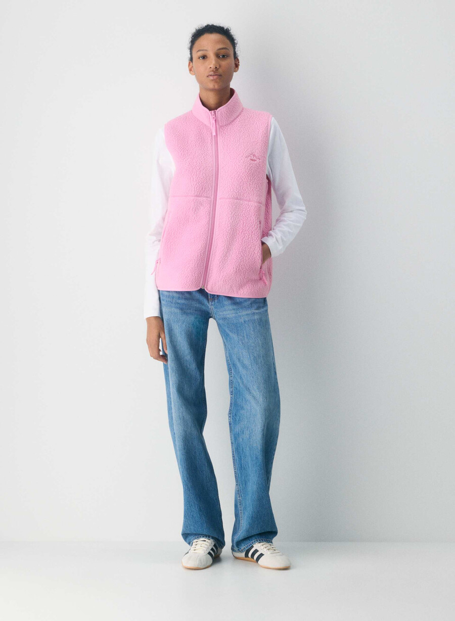 polartec thermal pro halsduksväst morganite rosa