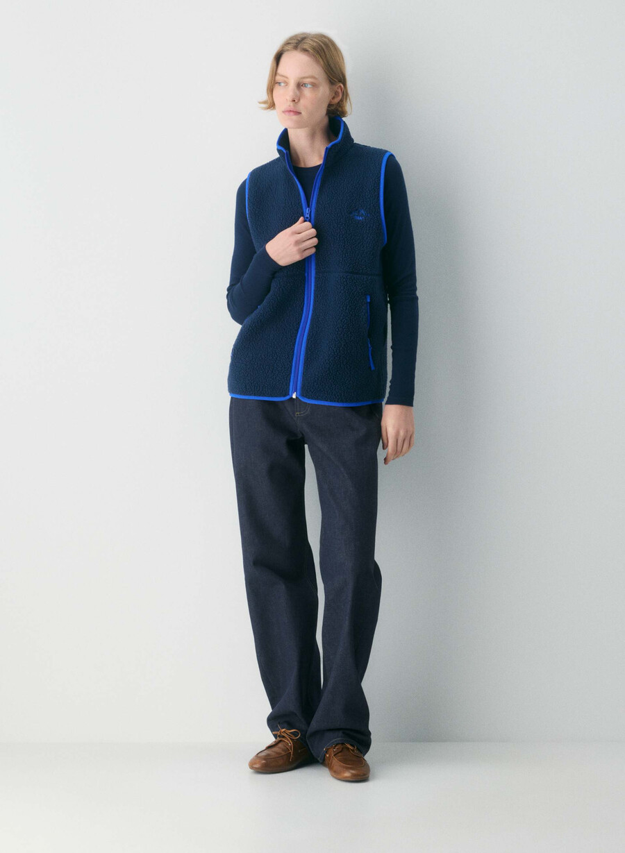 polartec thermal pro halsbandsväst admiraljazzblÅ