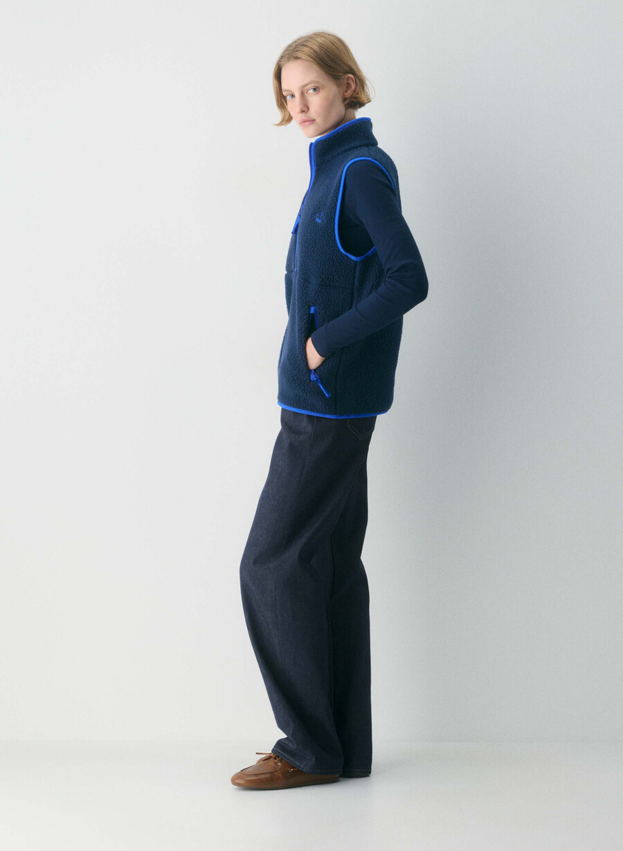polartec thermal pro halsbandsväst admiraljazzblÅ