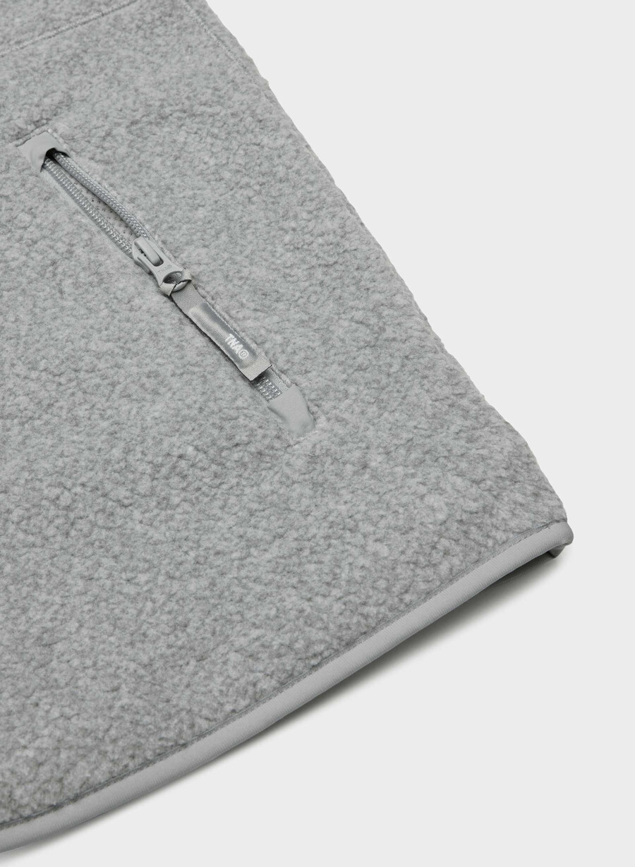 polartec thermal pro mockneck-väst ljunggrön athletic grey