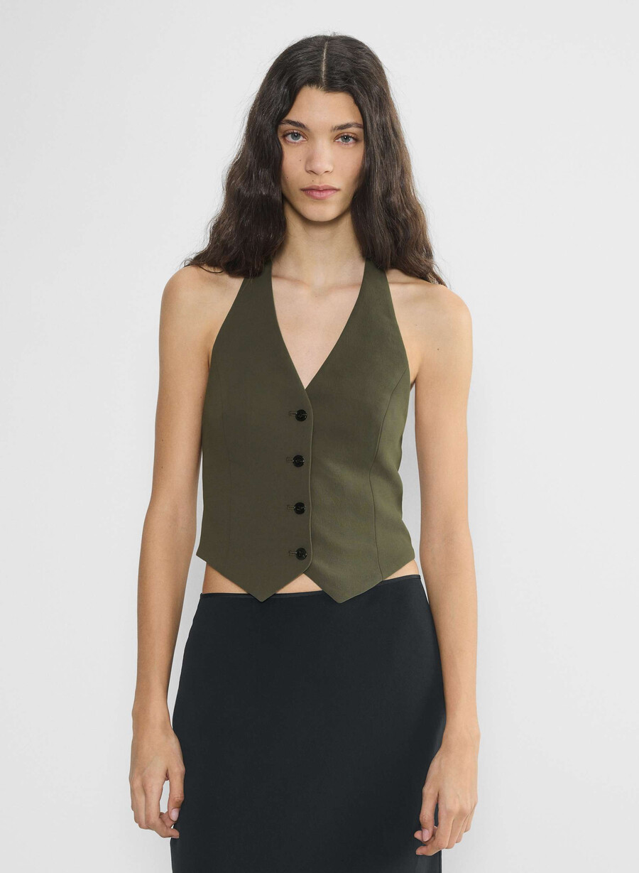 vito väst - crepette dark olive
