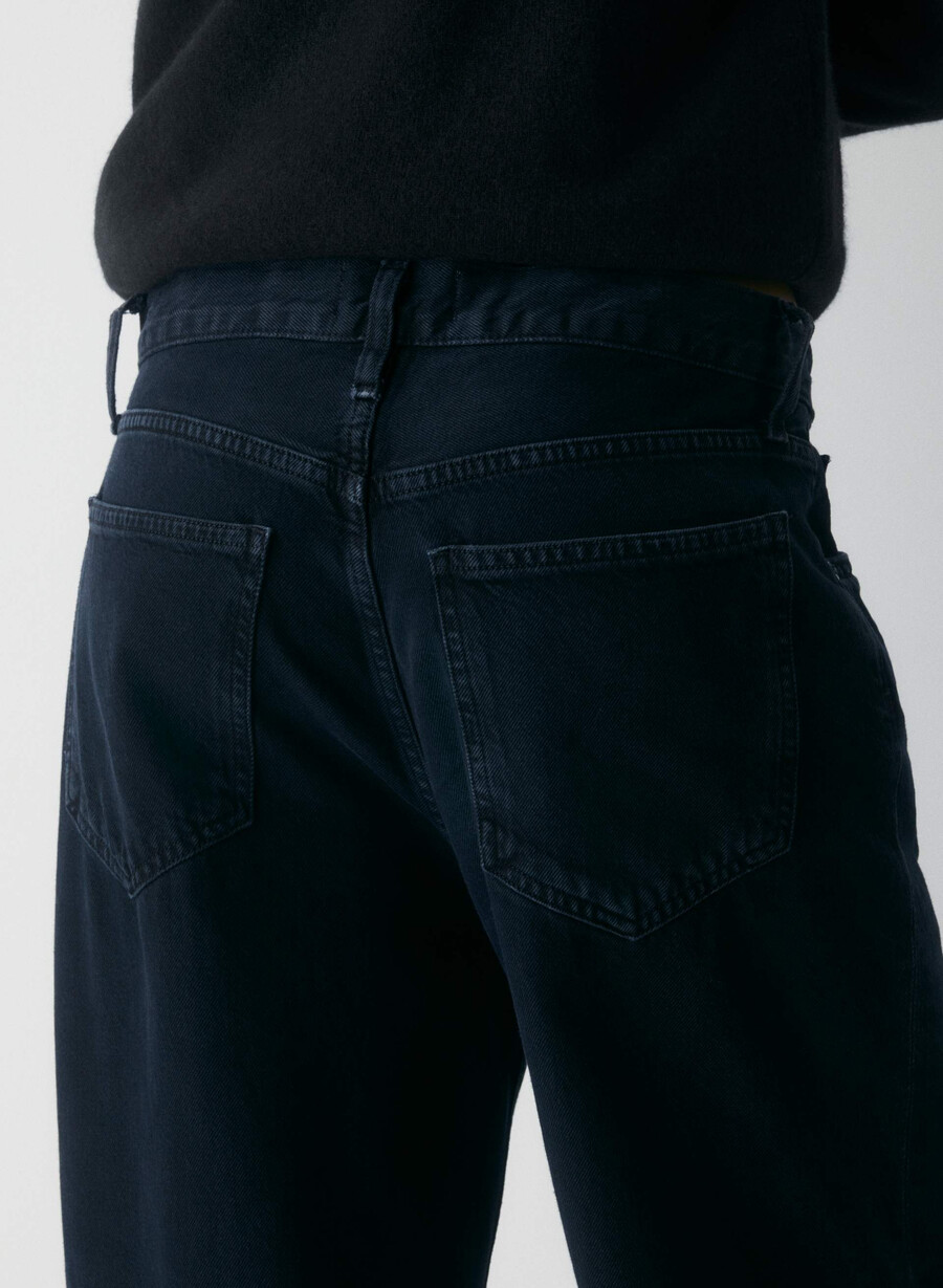 agolde lågt sittande baggy jeans crushed
