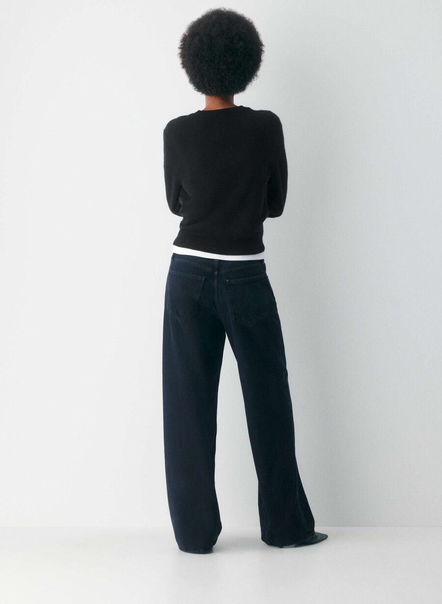 agolde lågt sittande baggy jeans crushed