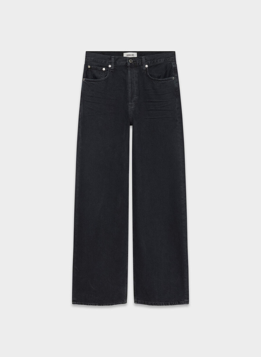 agolde lågt sittande baggy jeans crushed