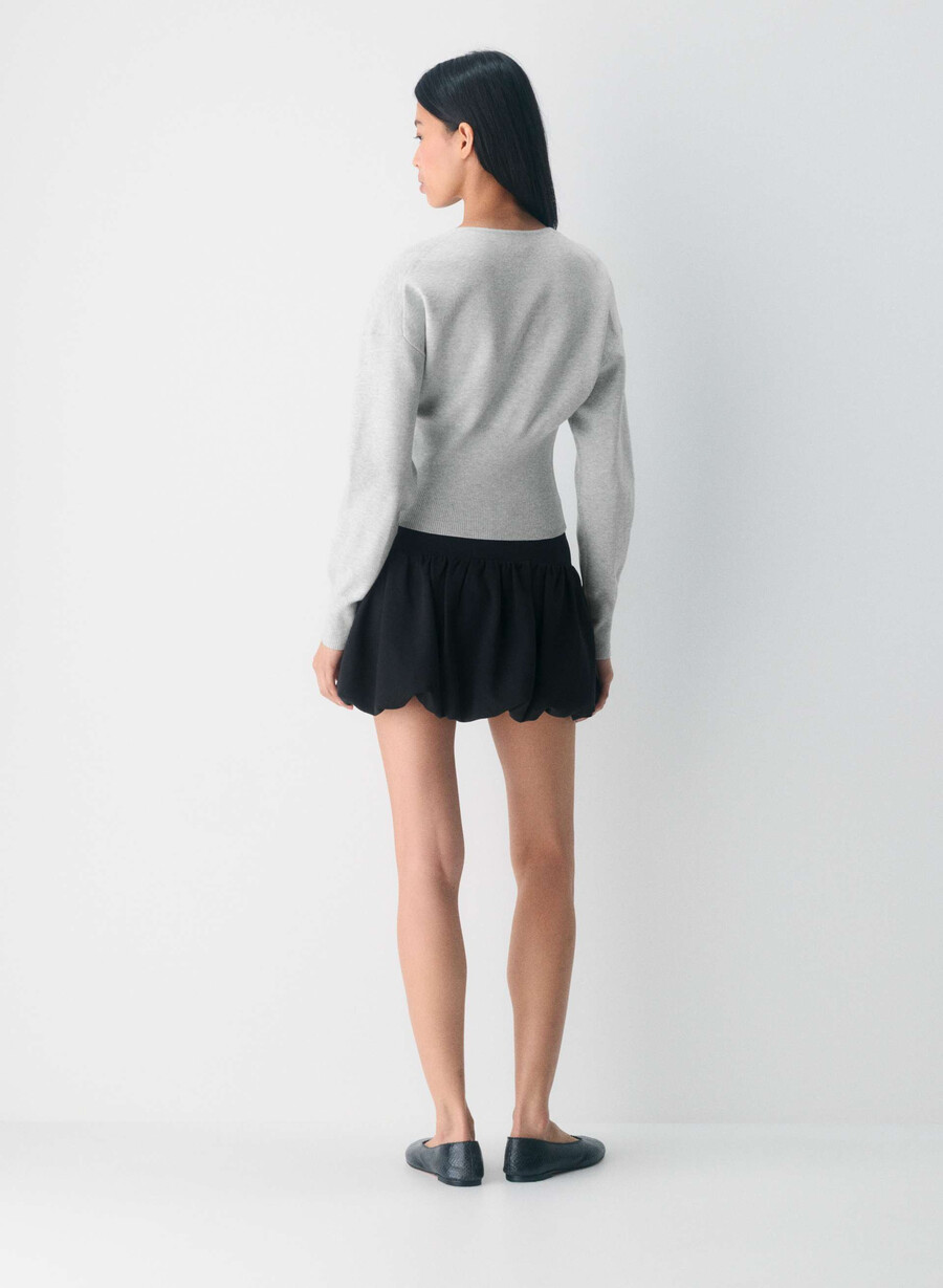 golightly kofta - wonder yarn ljunggrå krom