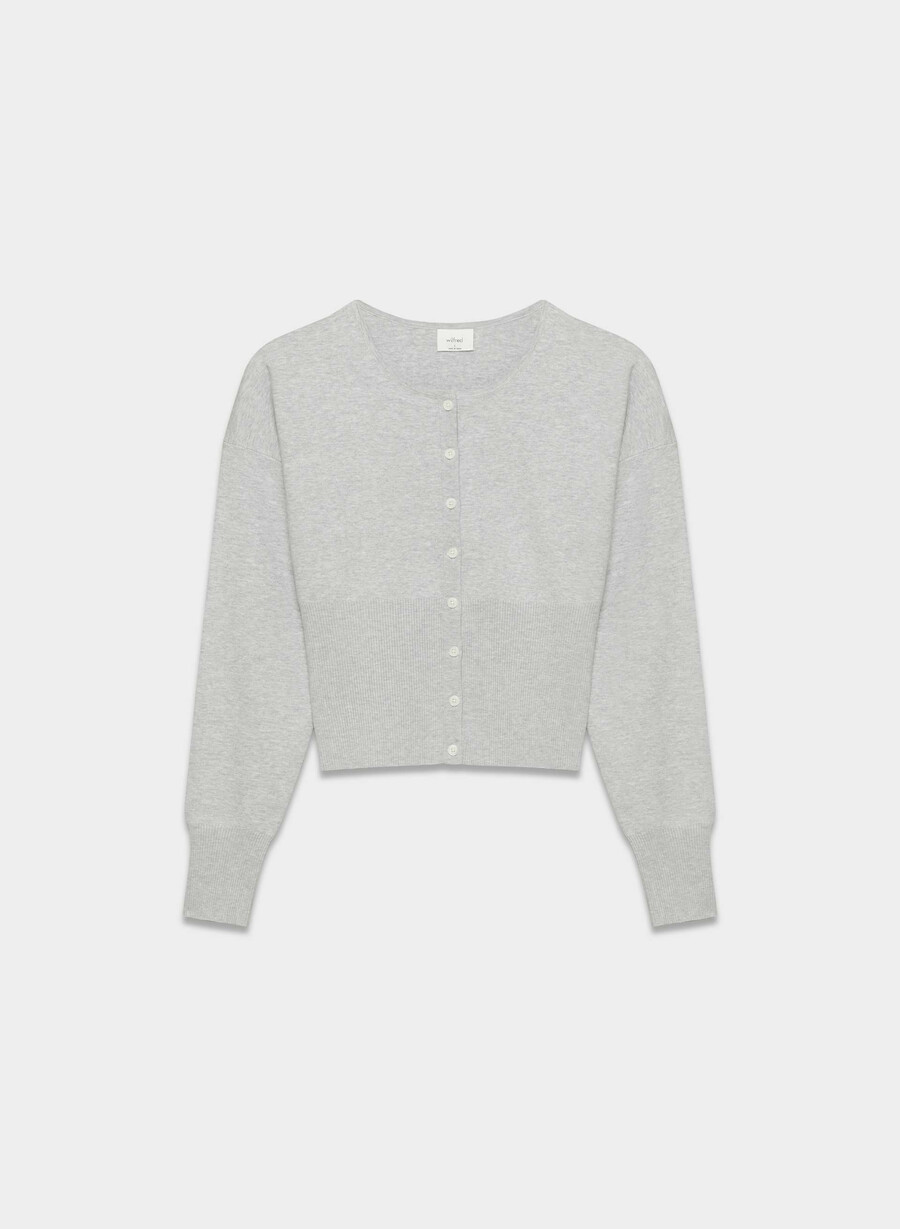 golightly kofta - wonder yarn ljunggrå krom
