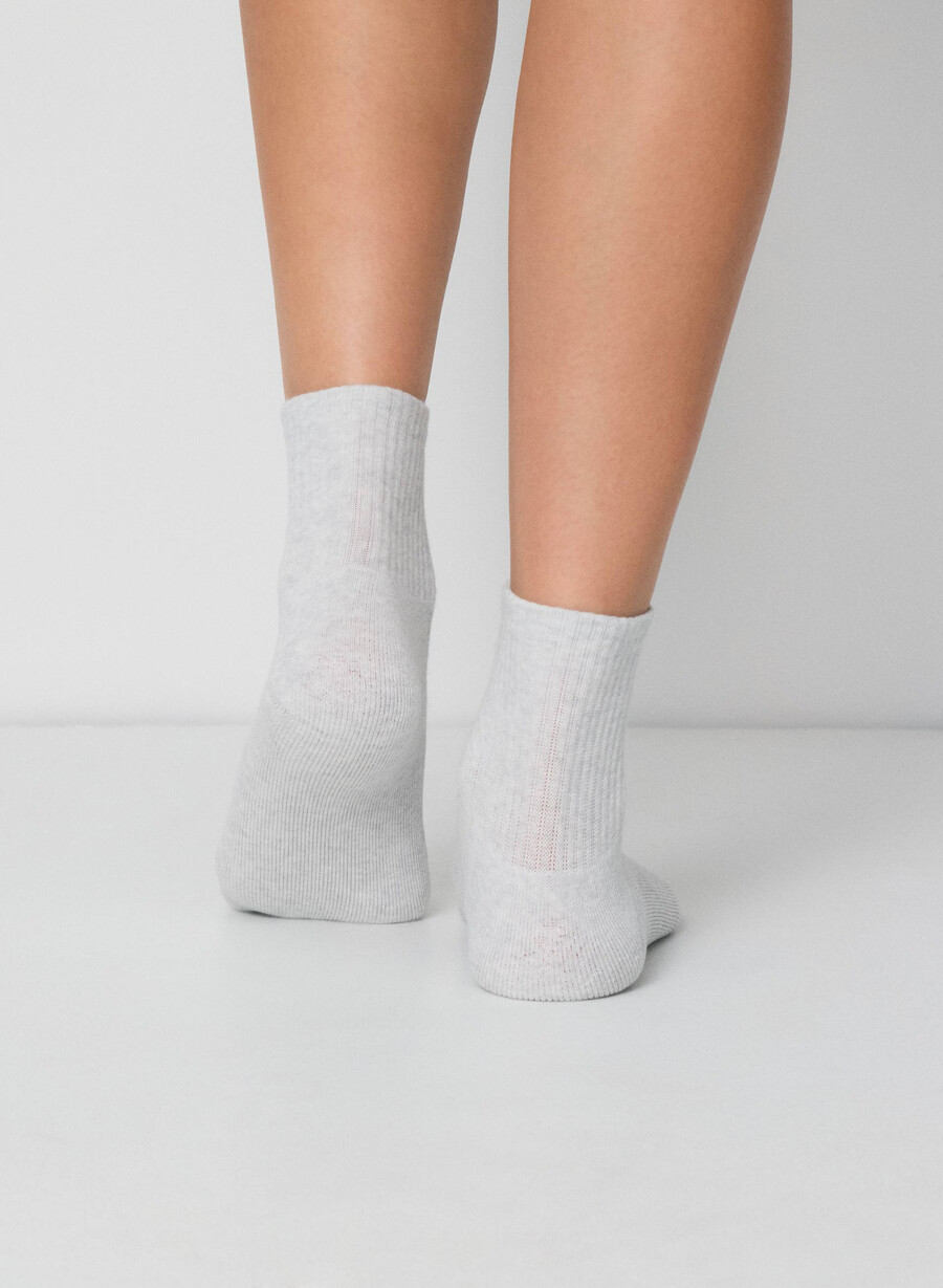 bästa någonsin fotledsstrumpor 5-pack heather cloud white