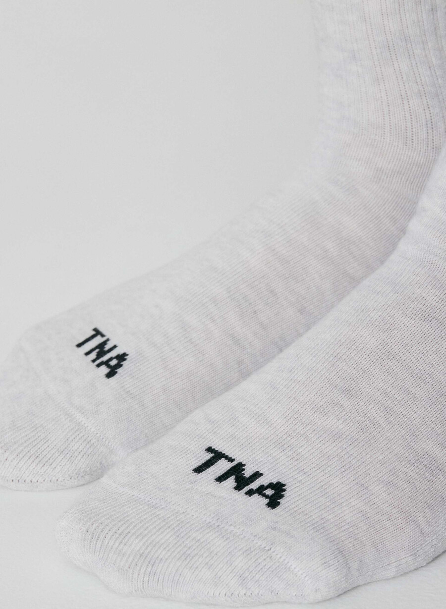 bästa någonsin fotledsstrumpor 5-pack heather cloud white
