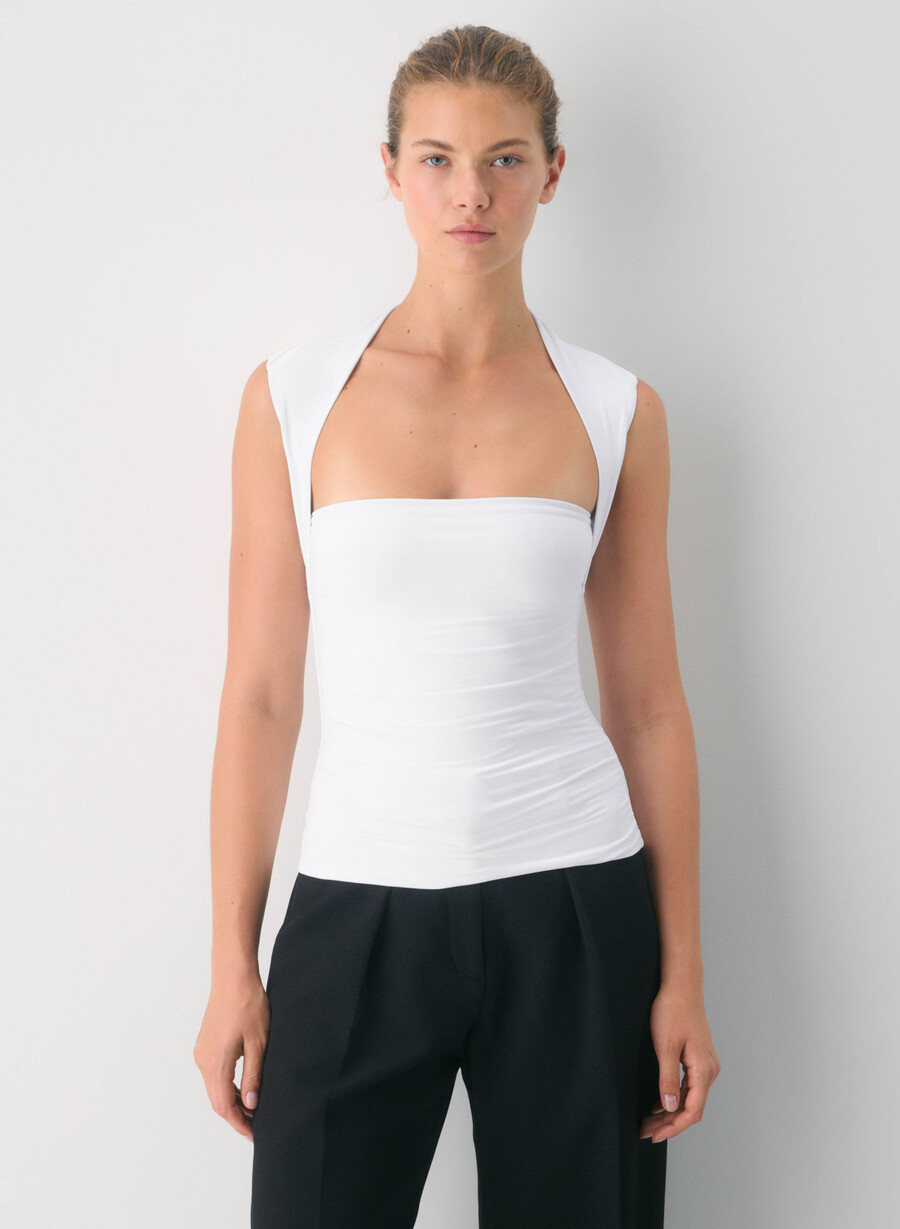 original contour flourish topp ljusvit
