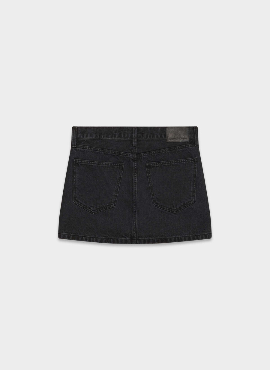 denim forum 90-talets ricci jeanskjol svart eyeliner