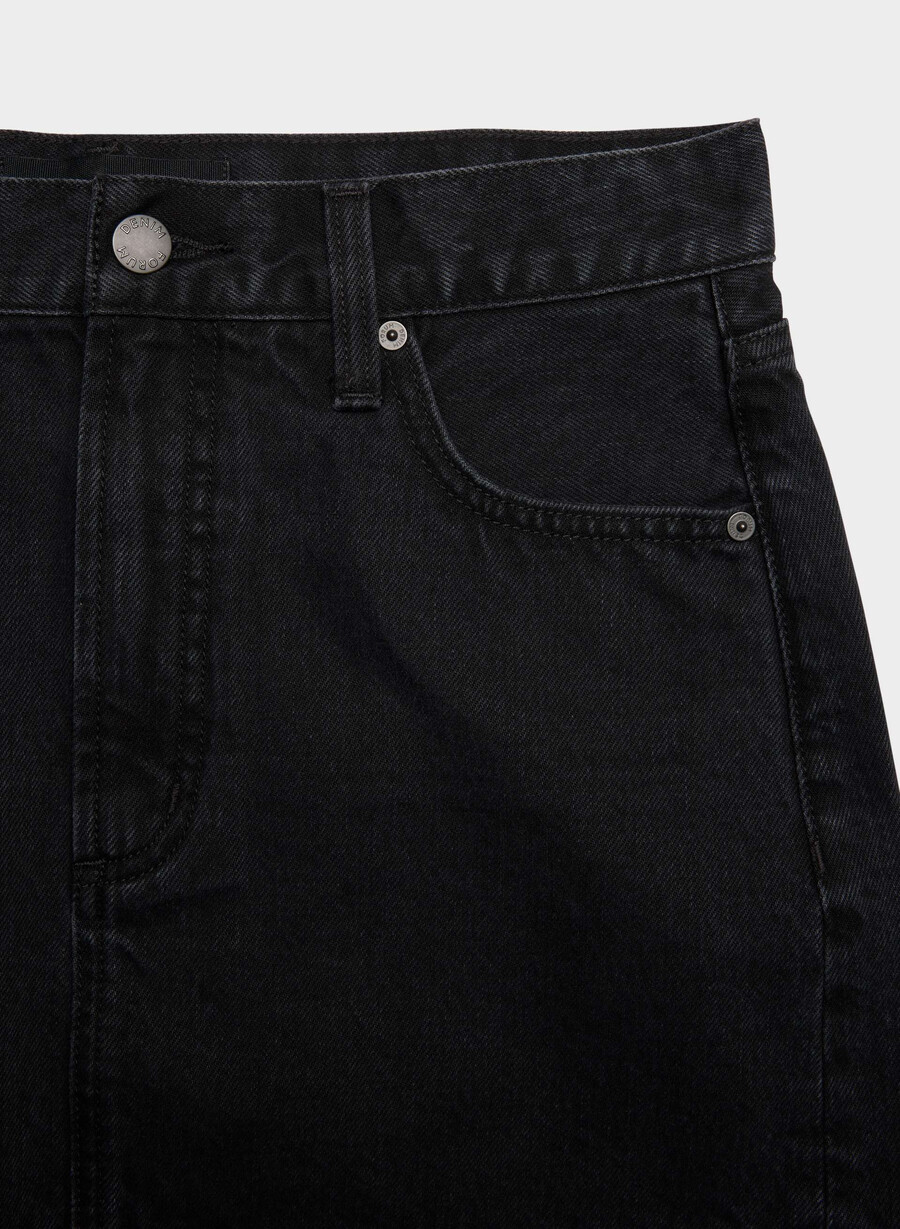 denim forum 90-talets ricci jeanskjol svart eyeliner