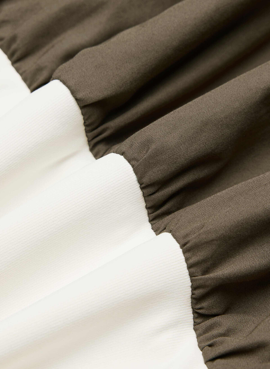 flytande poplinklänning cola taupe lt bjÖrk