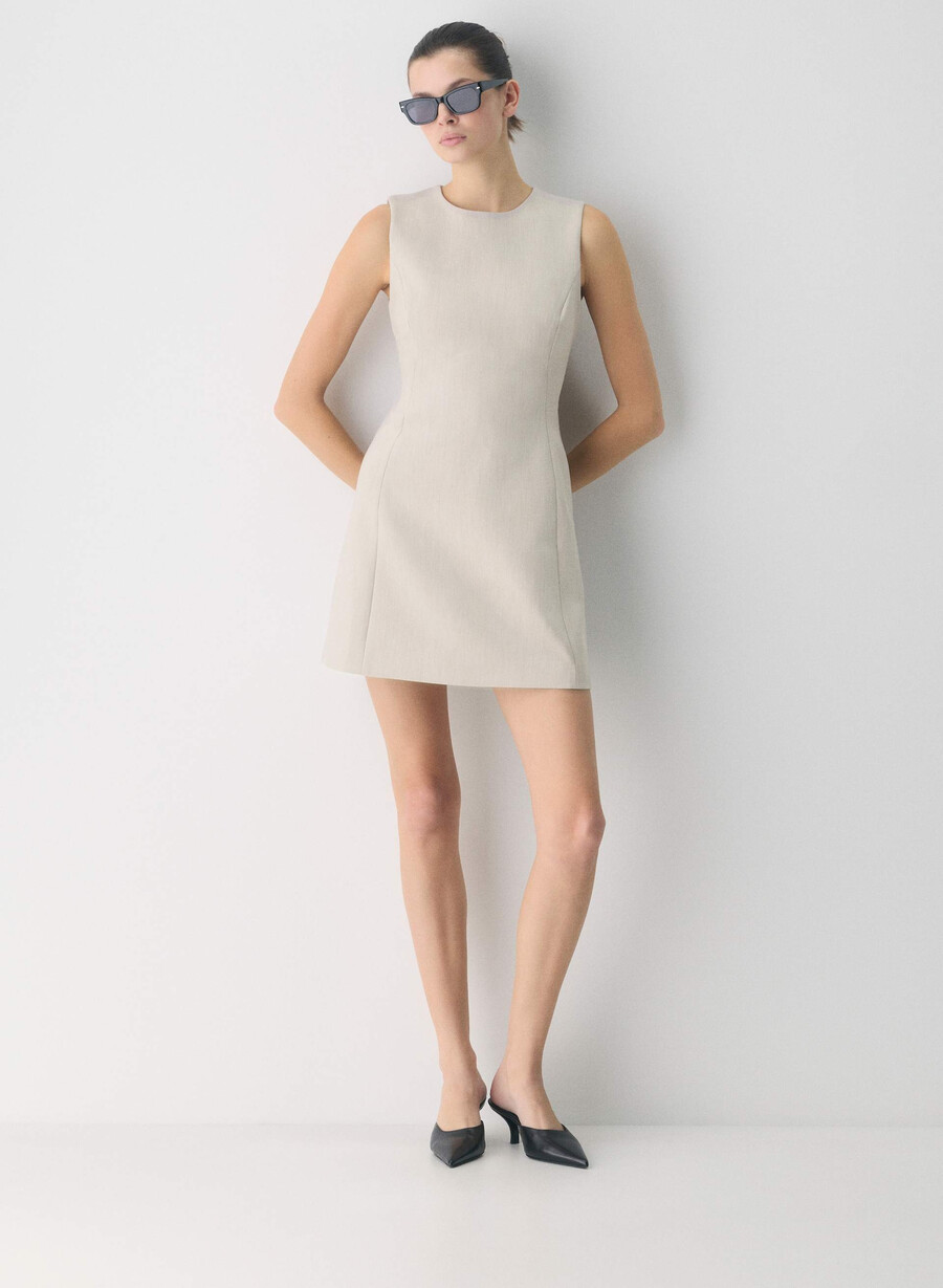 opportunity klänning - reessential heather matte pearl