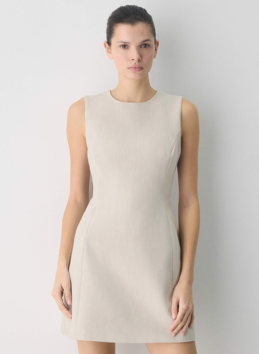 opportunity klänning - reessential heather matte pearl