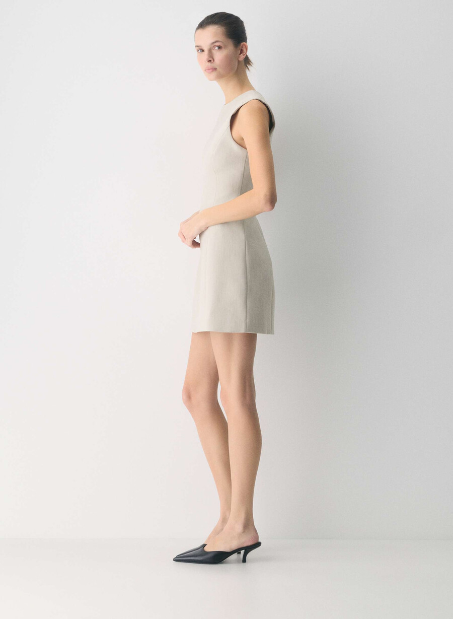 opportunity klänning - reessential heather matte pearl