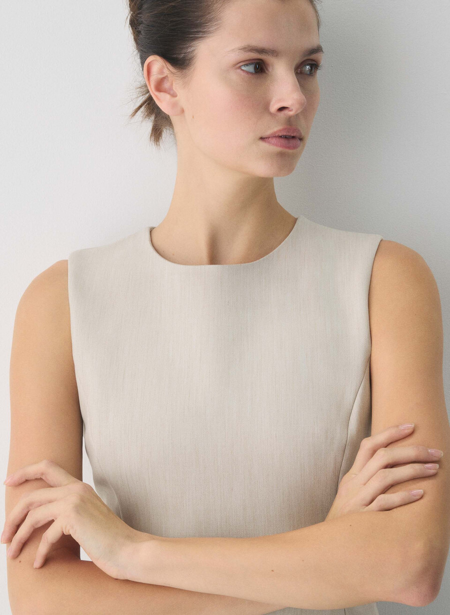 opportunity klänning - reessential heather matte pearl